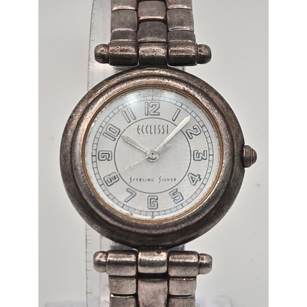 Vintage Ecclissi sterling silver quartz watch.